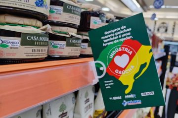 #AjudaSul: Gôndolas com produtos do RS têm grande destaque nas redes supermercadistas